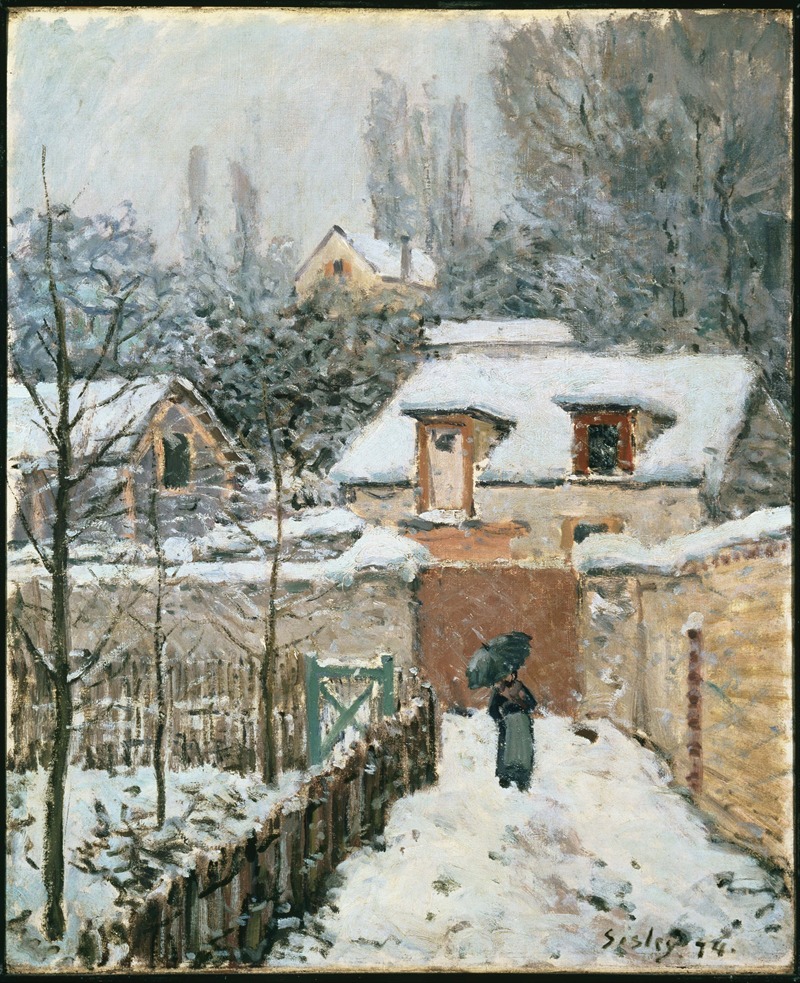 Alfred Sisley - Snow at Louveciennes