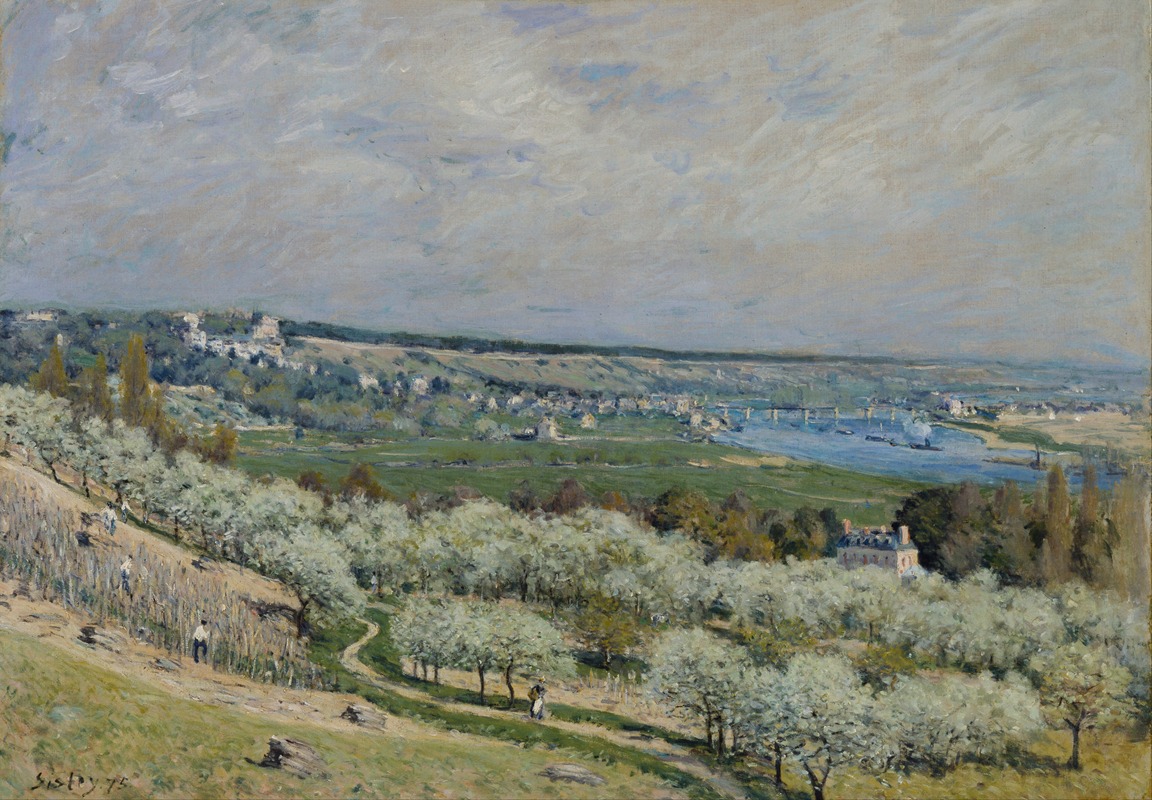 Alfred Sisley - The Terrace at Saint-Germain, Spring