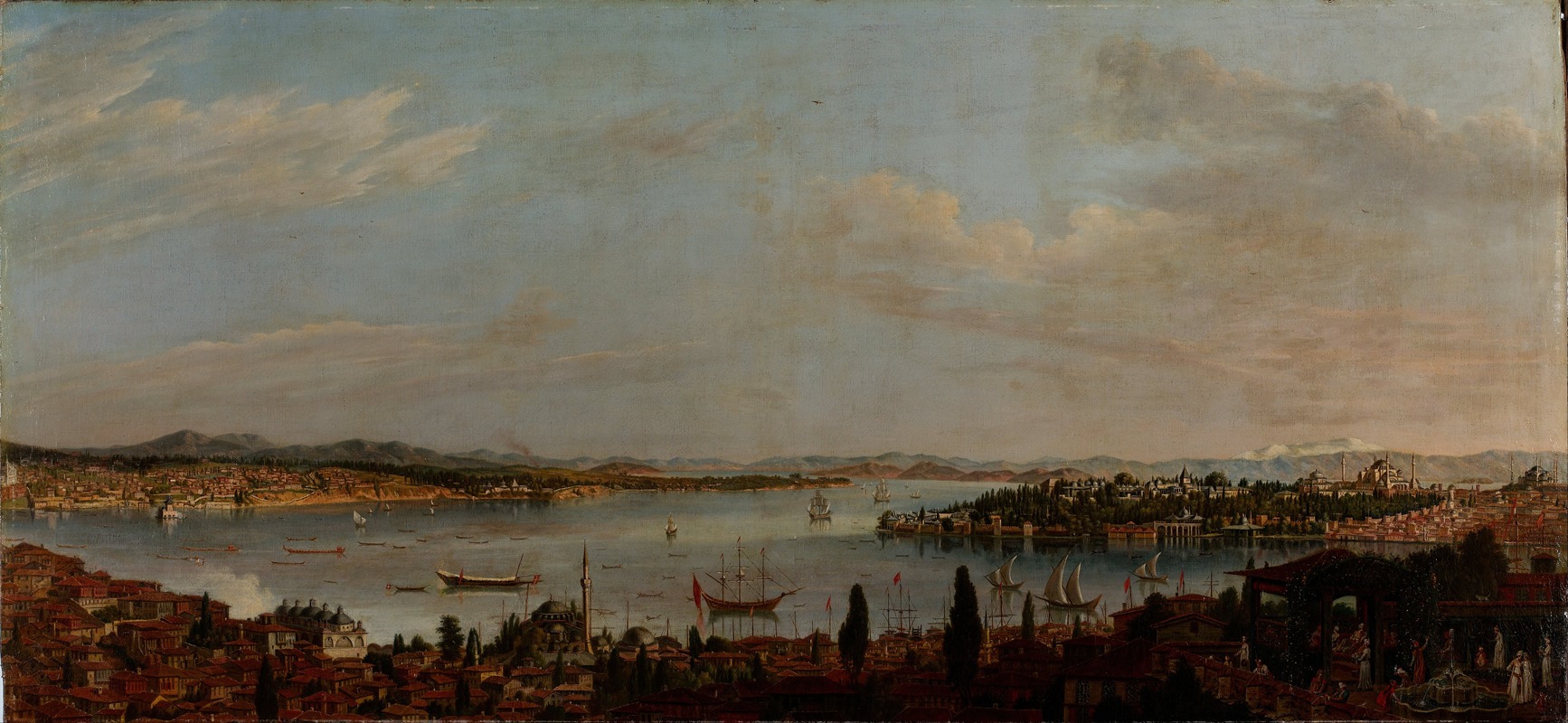 Antoine De Favray - Panorama of İstanbul