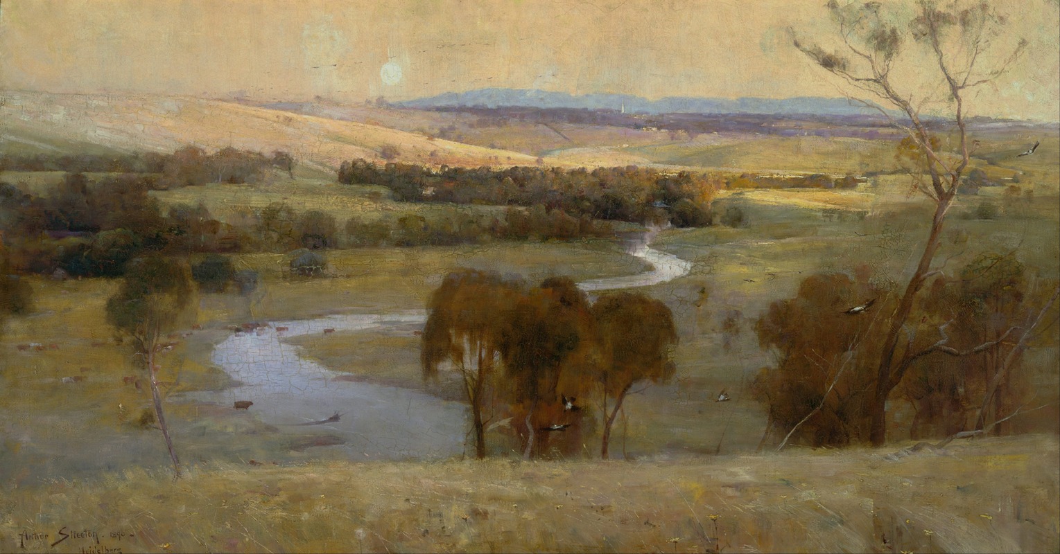 Arthur Streeton - ‘Still glides the stream, and shall for ever glide’