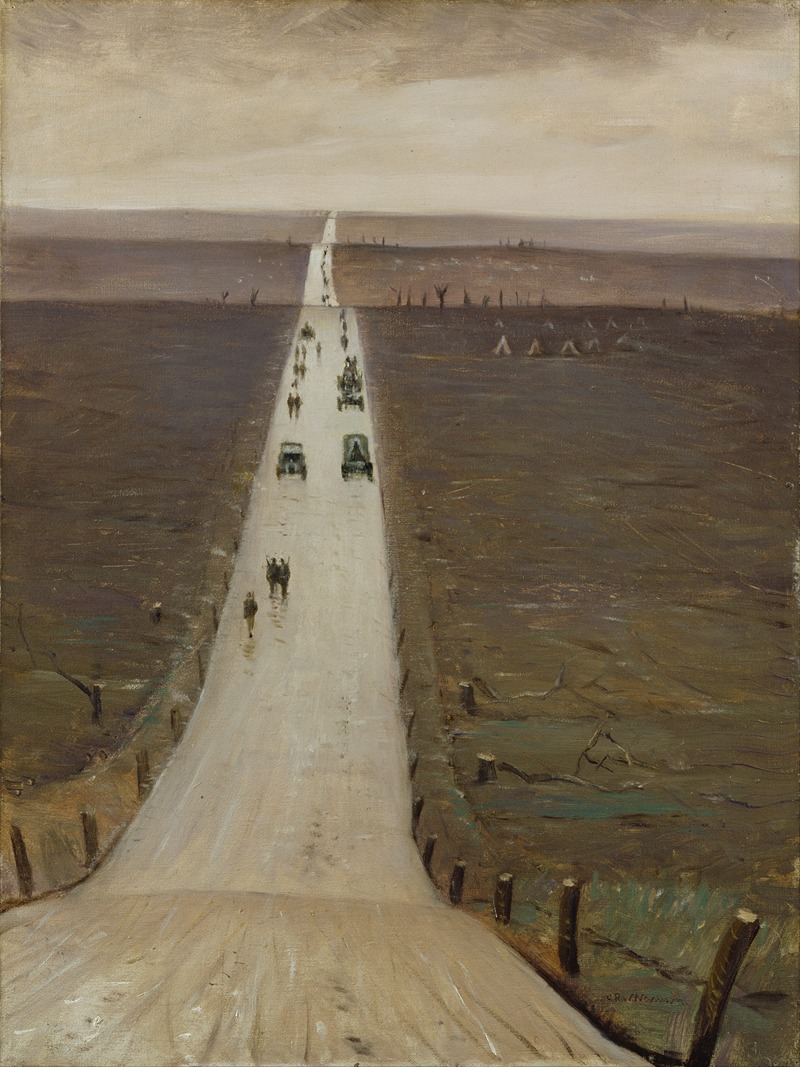 Christopher R. W. Nevinson - The Road from Arras to Bapaume