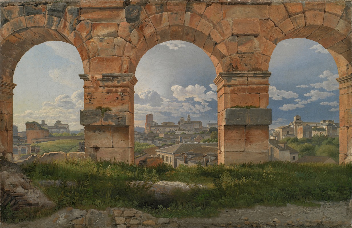 Christoffer Wilhelm Eckersberg - A View through Three Arches of the Third Storey of the Colosseum