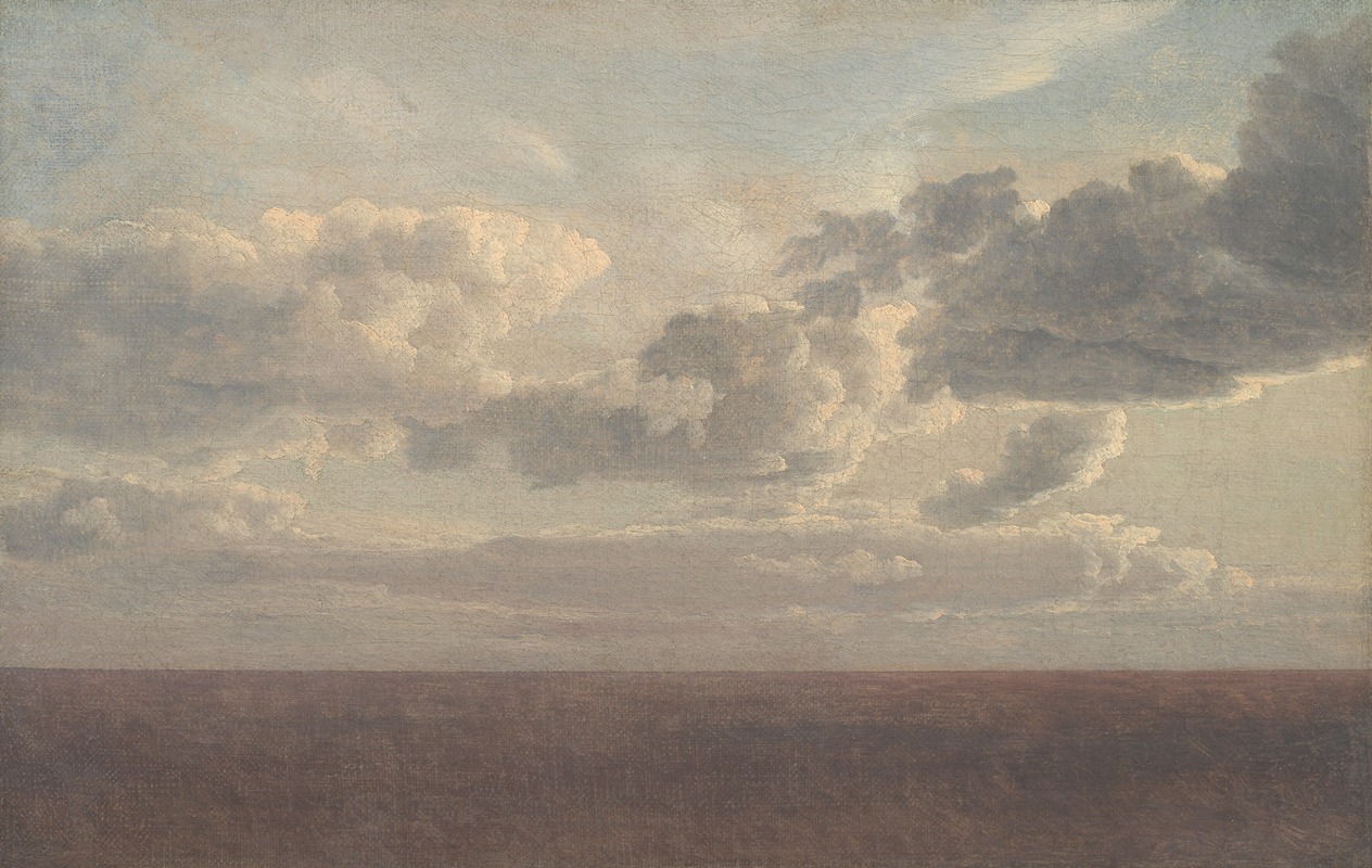 Christoffer Wilhelm Eckersberg - Study of Clouds over the Sea