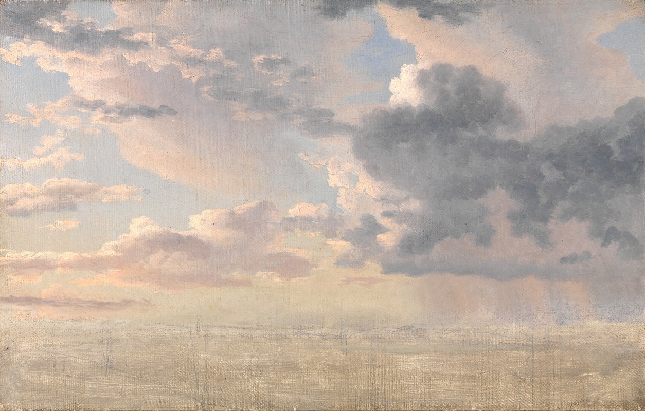 Christoffer Wilhelm Eckersberg - Study of Clouds over the Sound
