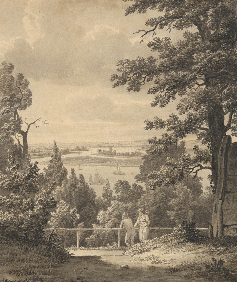 Christoffer Wilhelm Eckersberg - View from Altona overlooking the Elbe