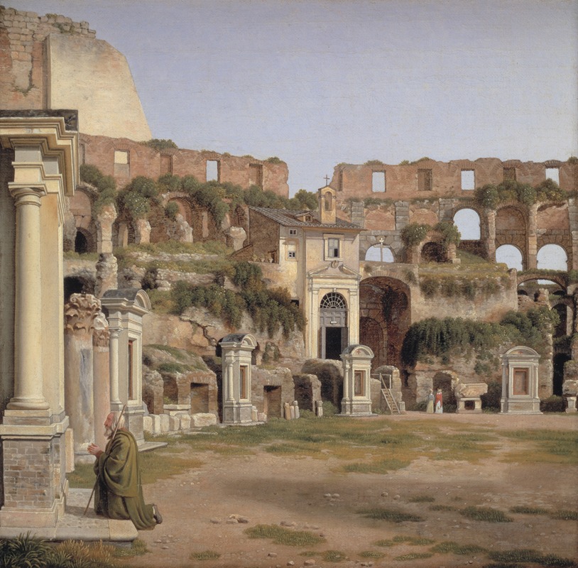 Christoffer Wilhelm Eckersberg - View of the Interior of the Colosseum
