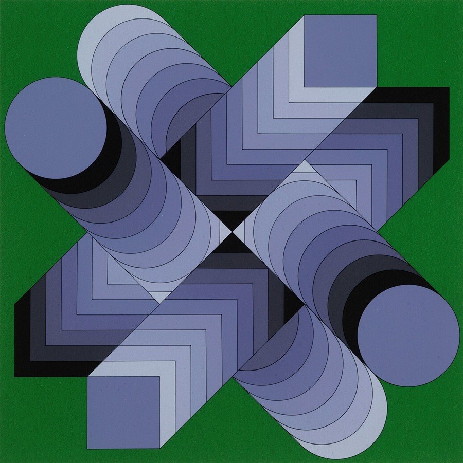 Victor Vasarely - Optical Composition