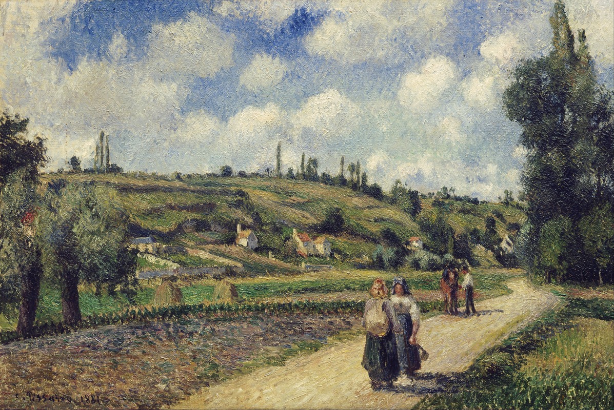 Camille Pissarro - Landscape near Pontoise, the Auvers Road