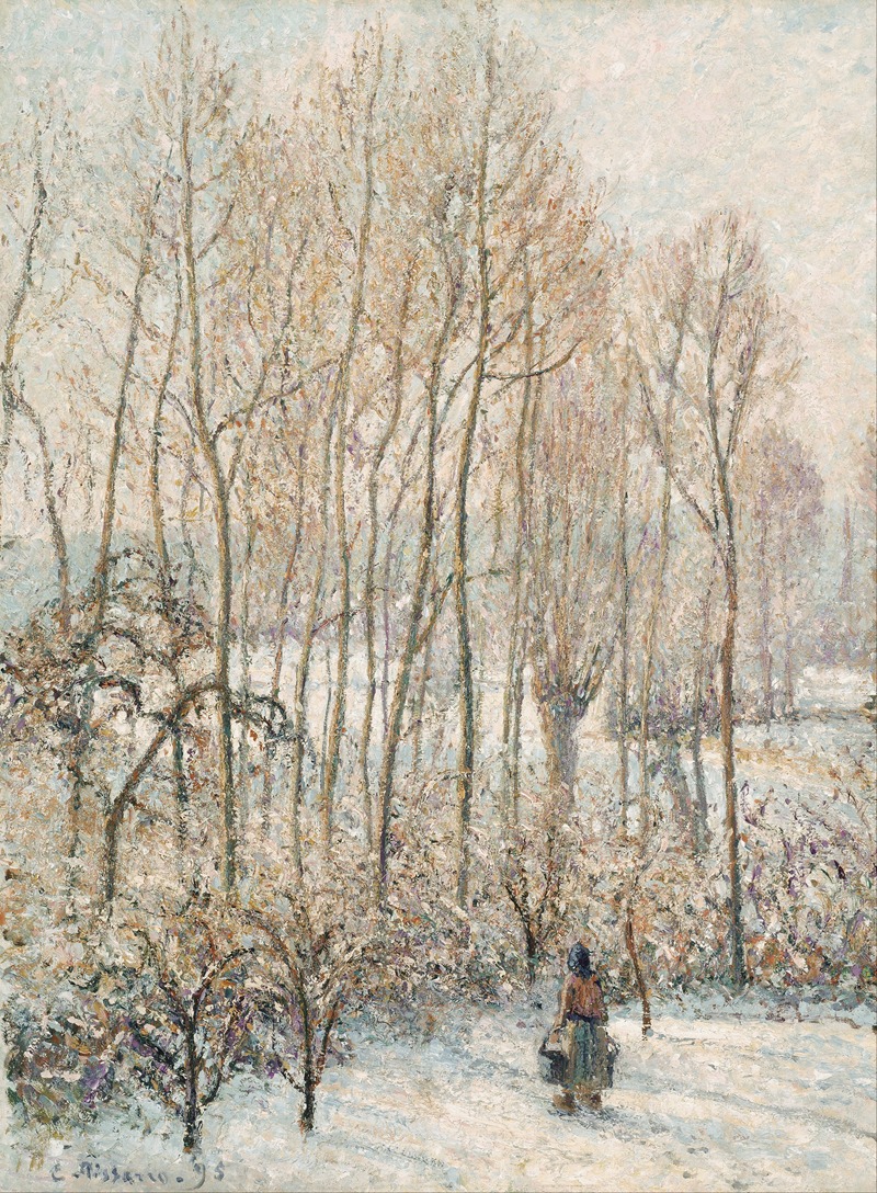 Camille Pissarro - Morning Sunlight on the Snow, Eragny-sur-Epte