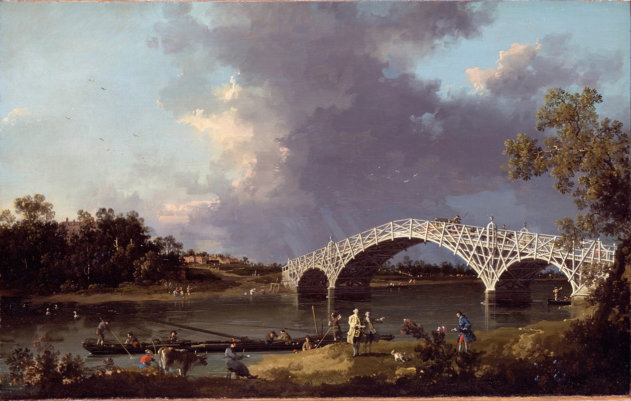 Canaletto - A View of Walton Bridge