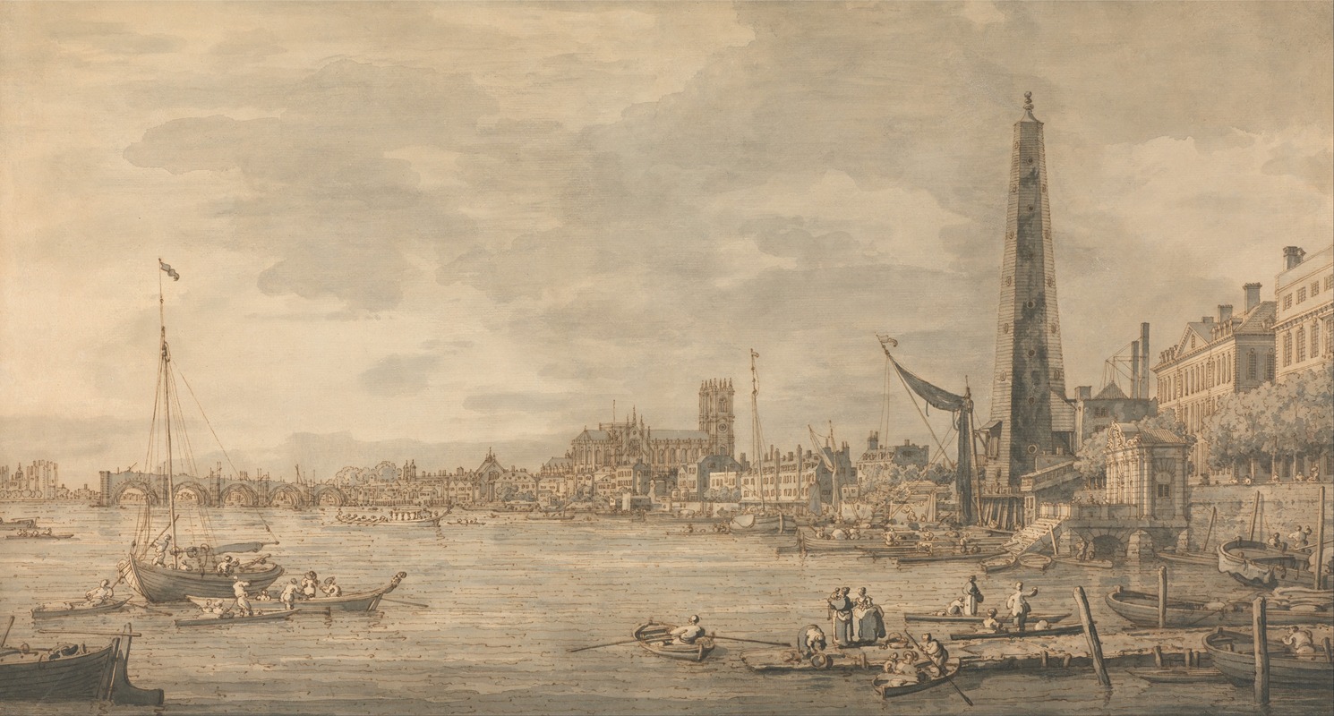 Canaletto - The City of Westminster from Near the York Water Gate