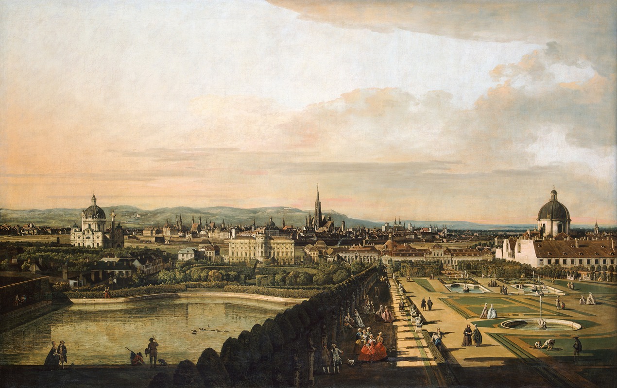 Canaletto - Vienna Viewed from the Belvedere Palace