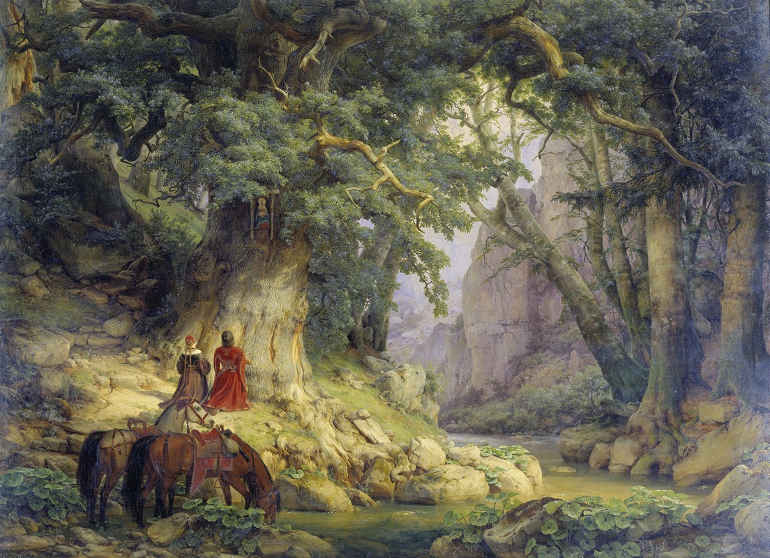 Karl Friedrich Lessing - The Thousand-Year-Old Oak