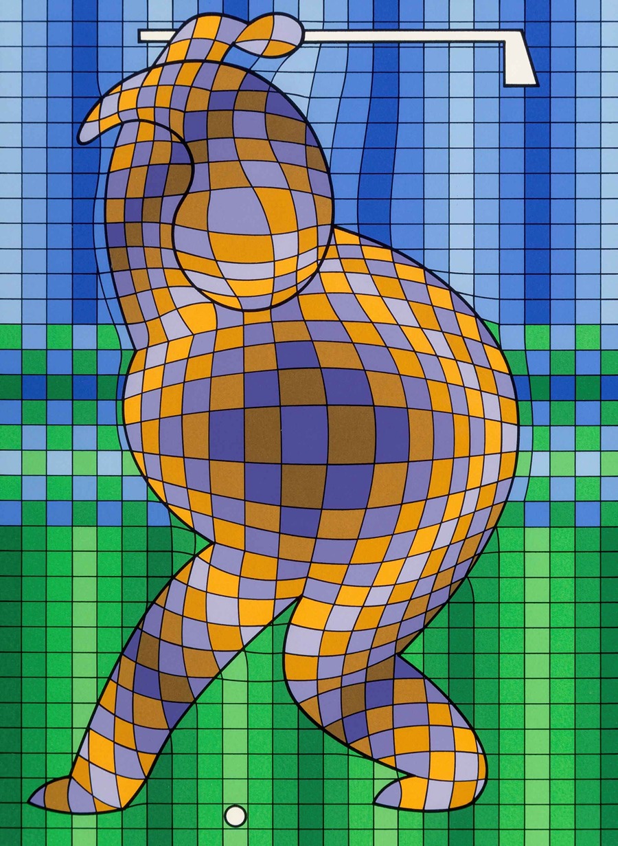 Victor Vasarely - The Golfer