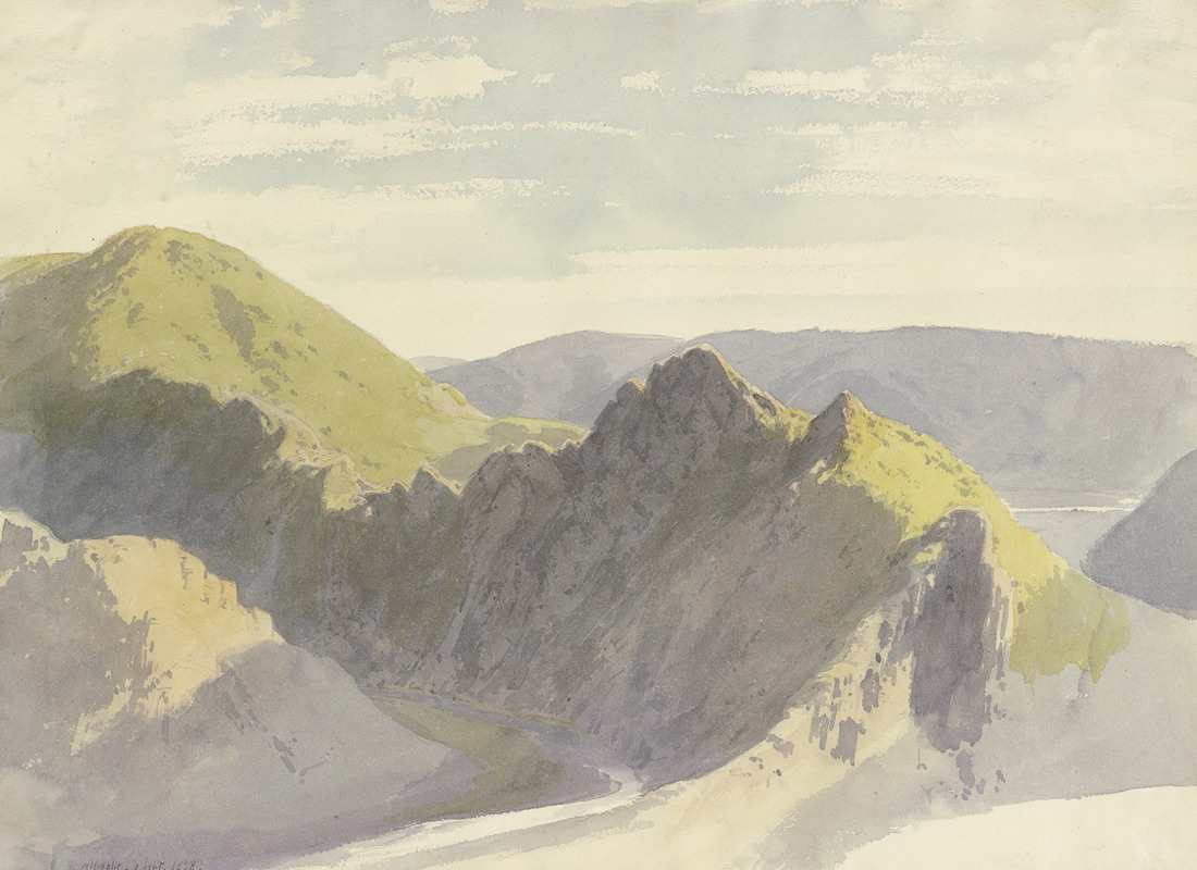 Carl Theodor Reiffenstein - The Ahr Valley near Altenahr, September 1, 1858