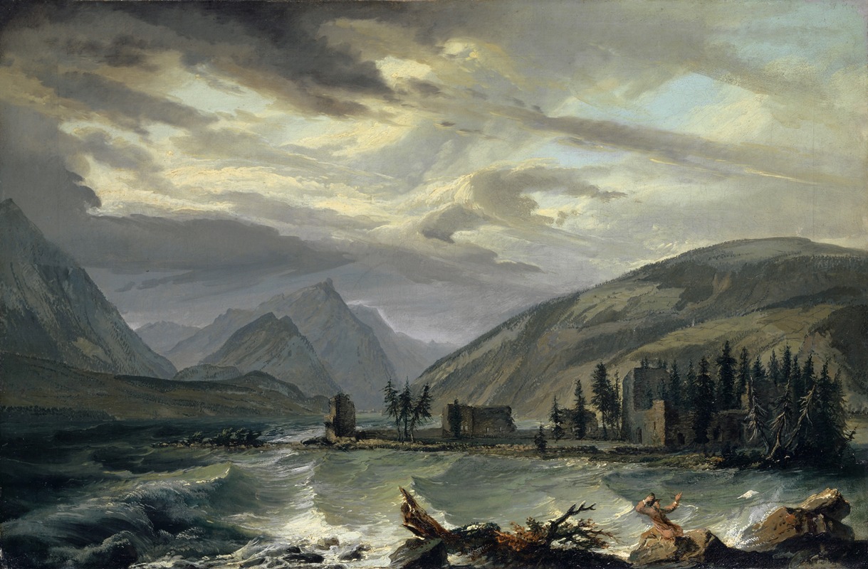 Caspar Wolf - Tempest over the Lake of Thun