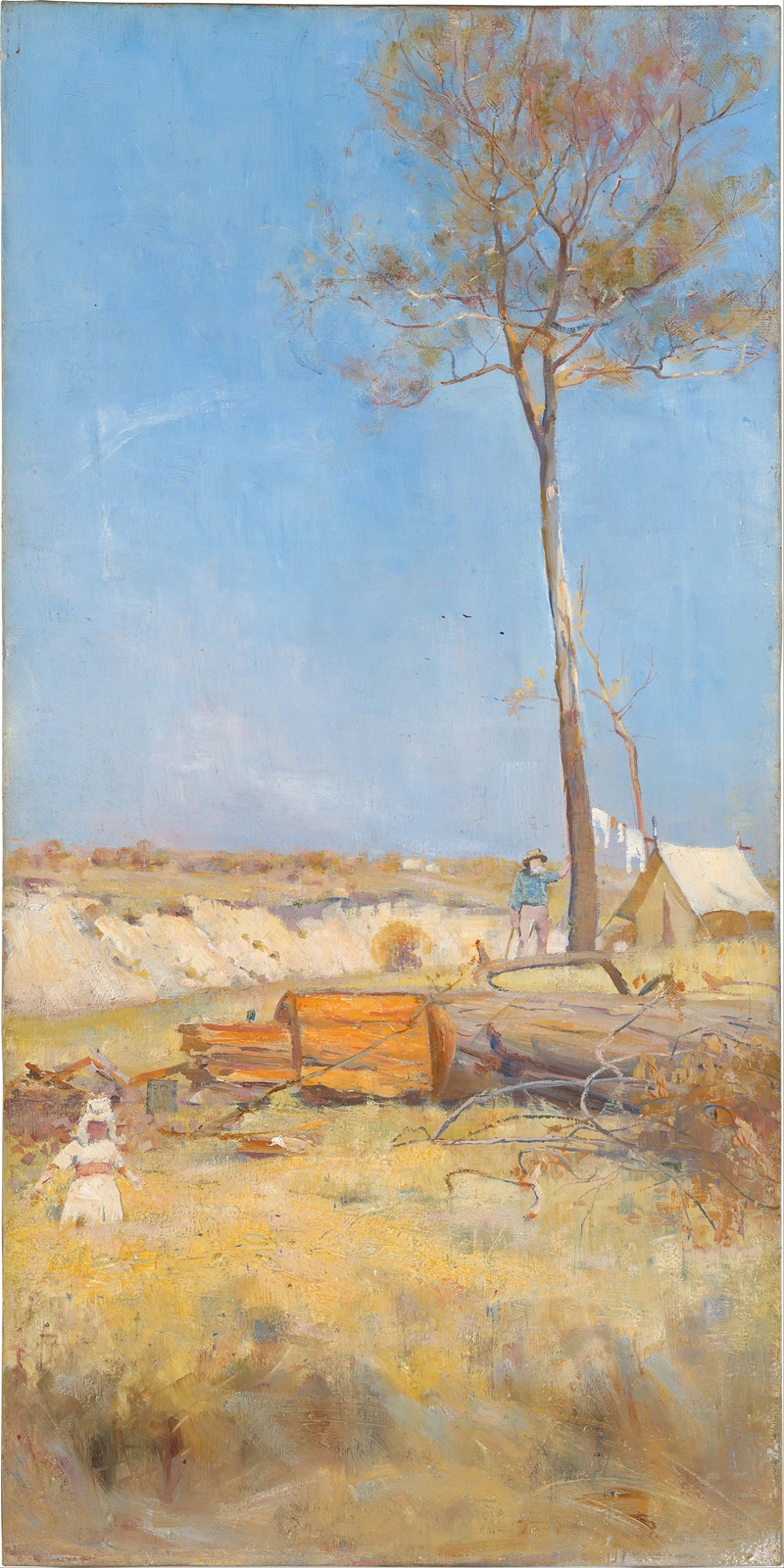 Charles Conder - Under a southern sun (Timber splitter’s camp)