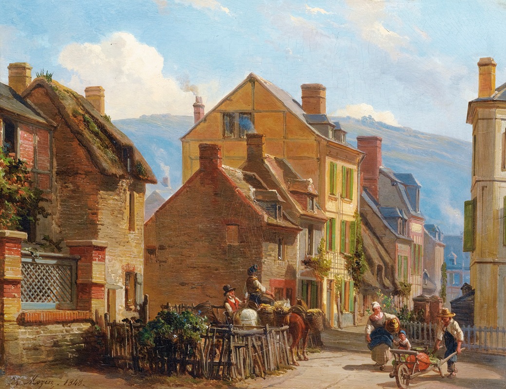 Charles-Louis Mozin - The Rosiers Street In Trouville