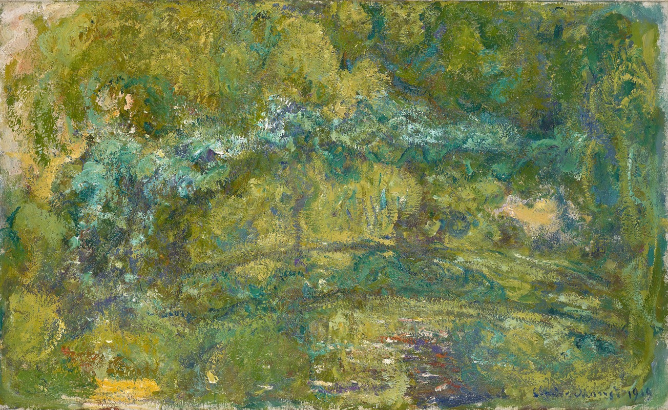 Claude Monet - The Footbridge over the Water-Lily Pond