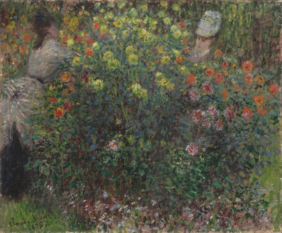 Claude Monet - Ladies in Flowers