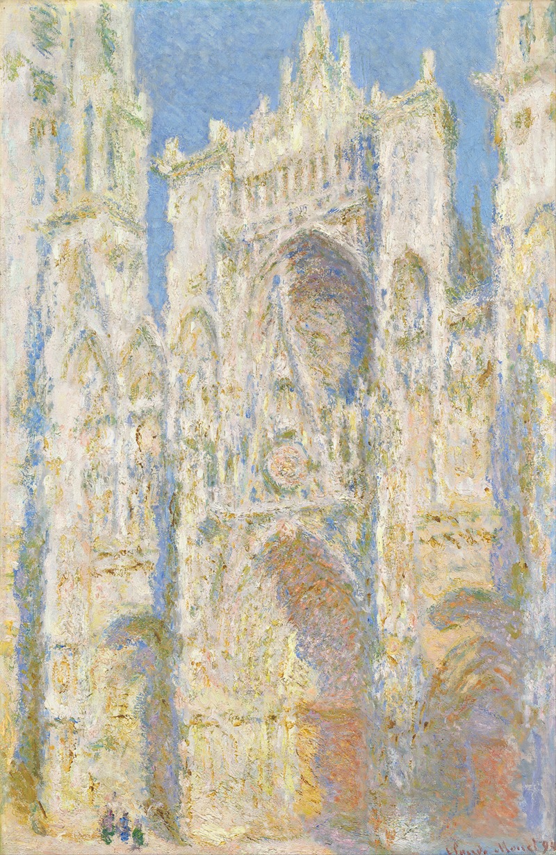 Claude Monet - Rouen Cathedral, West Façade, Sunlight