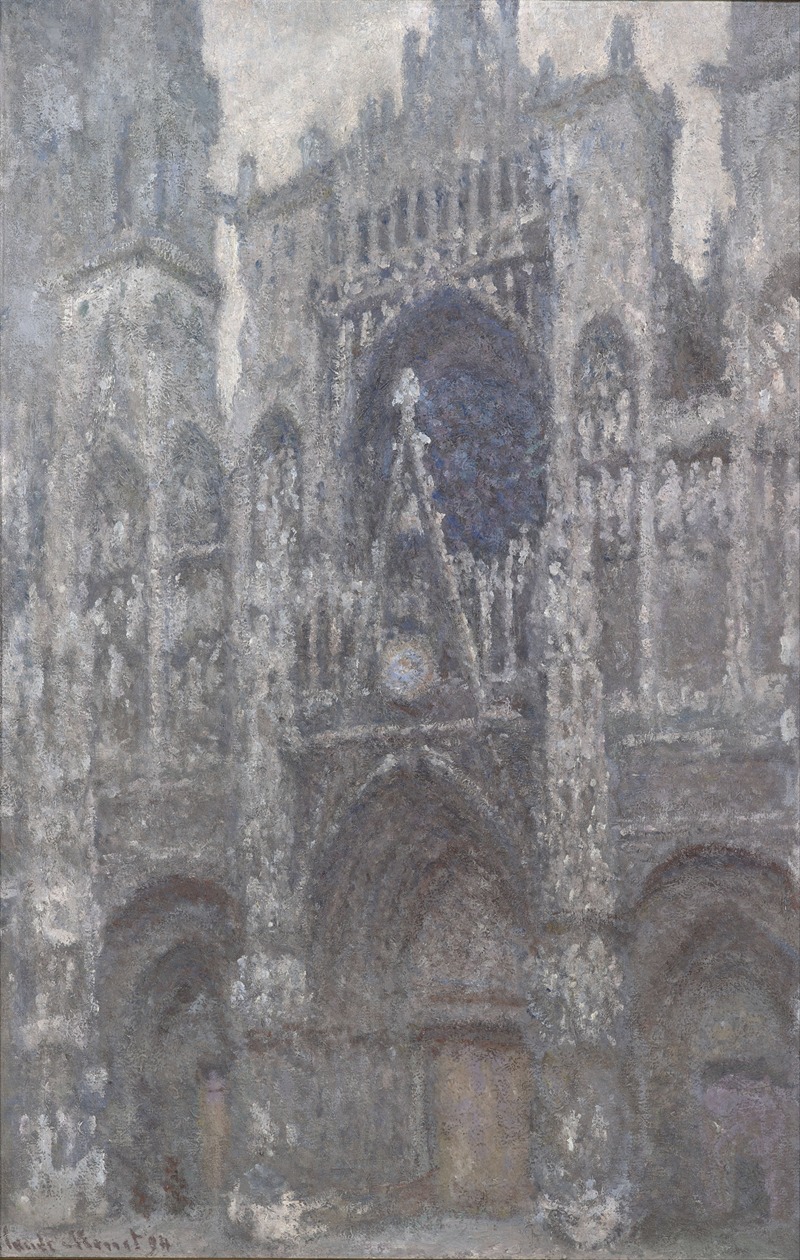 Claude Monet - The Cathedral in Rouen. The portal, Grey Weather