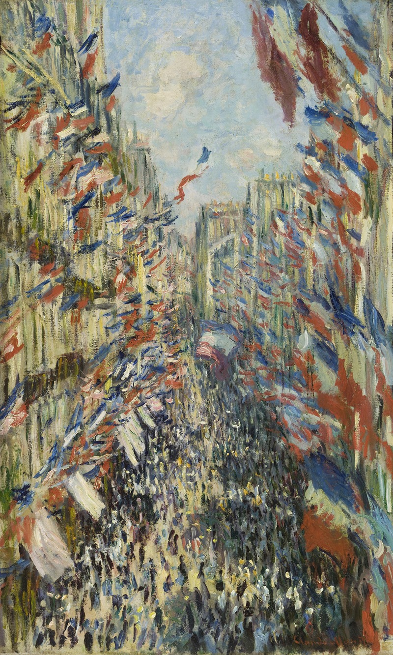 Claude Monet - The Rue Montorgueil in Paris. Celebration of June 30, 1878