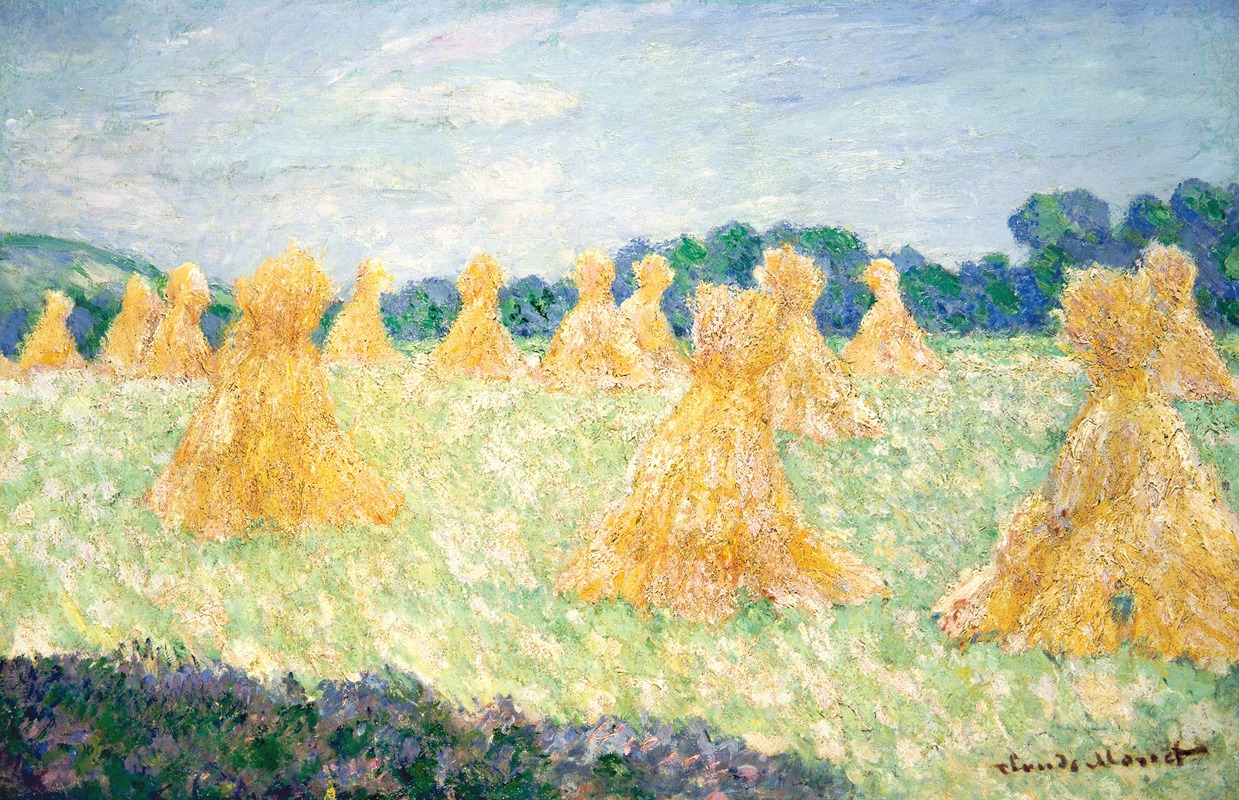 Claude Monet - The Young Ladies of Giverny, Sun Effect
