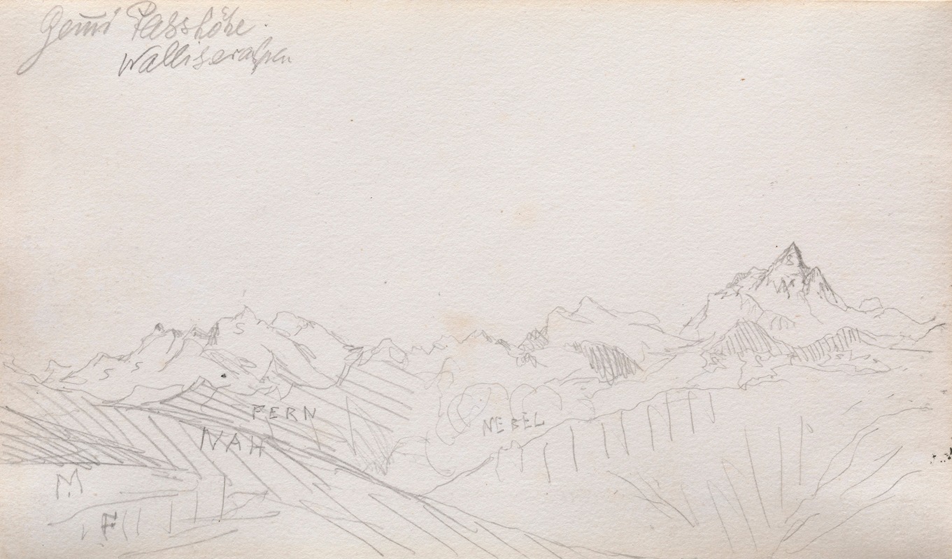 Paul Klee - Gemmi Pass, Valais Alps