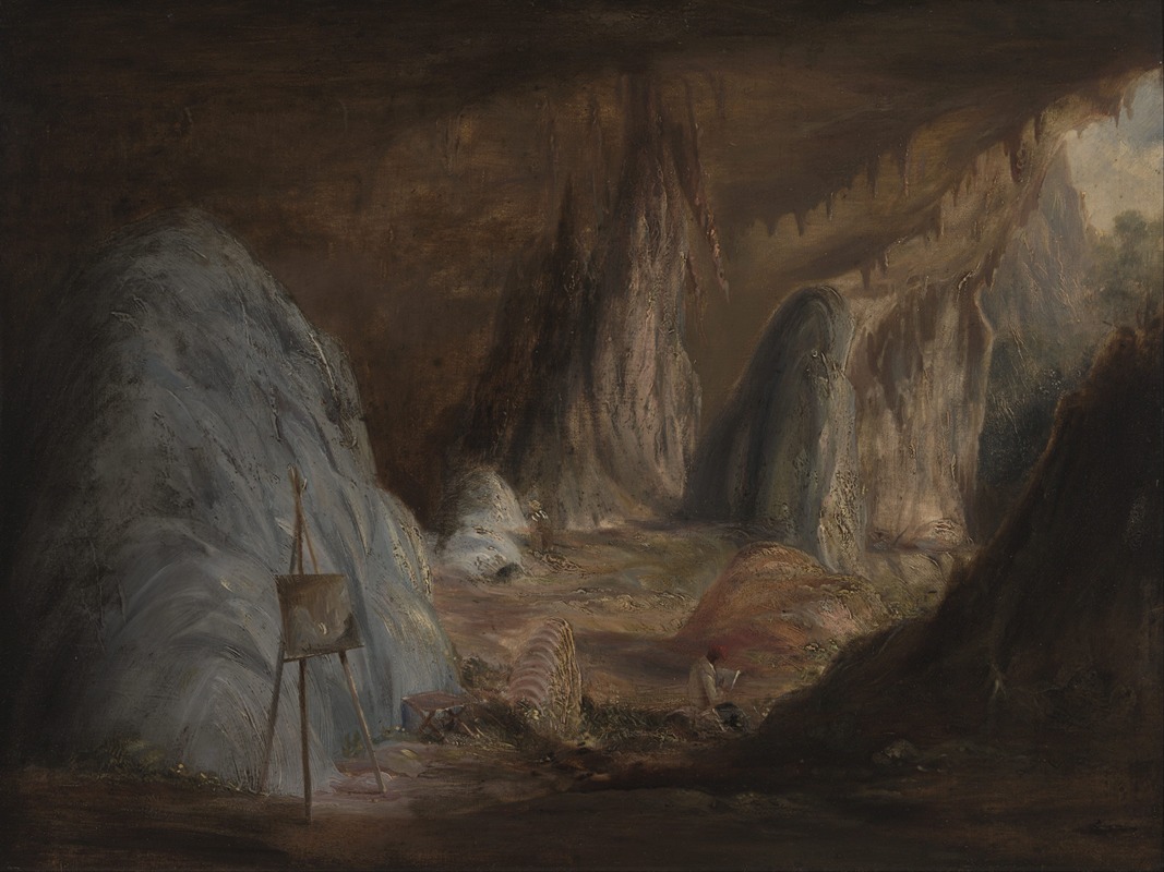 Conrad Martens - Stalagmites, Burragalong Cavern
