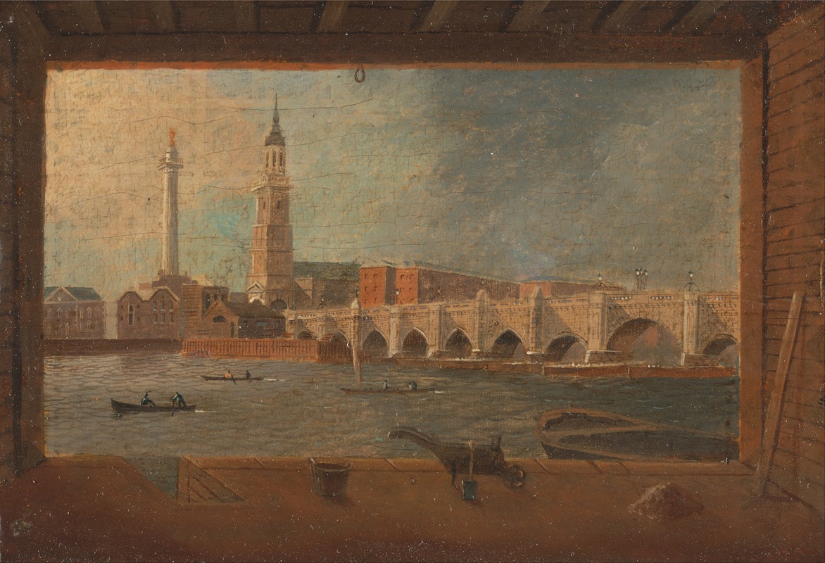 Daniel Turner - A View of London Bridge