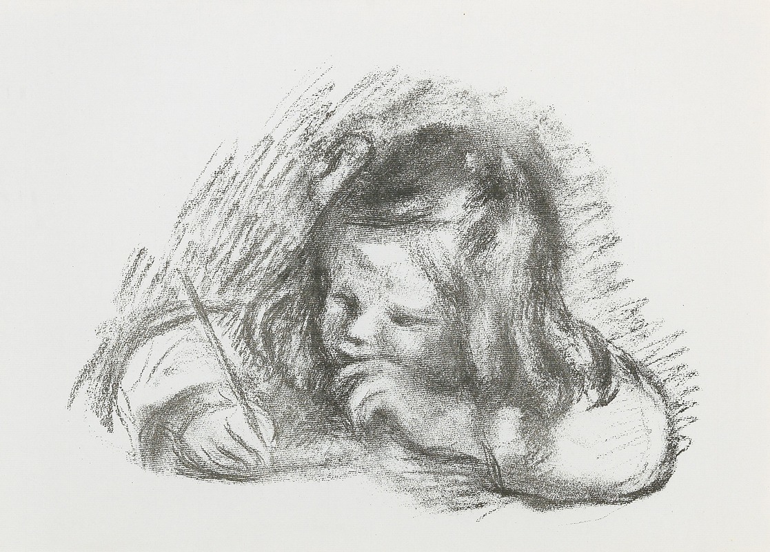 Pierre-Auguste Renoir - Le petit garçon au porte-plume (Claude Renoir écrivant)