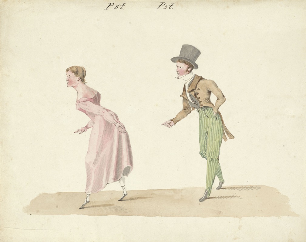 Pieter van Loon - Dansend paar