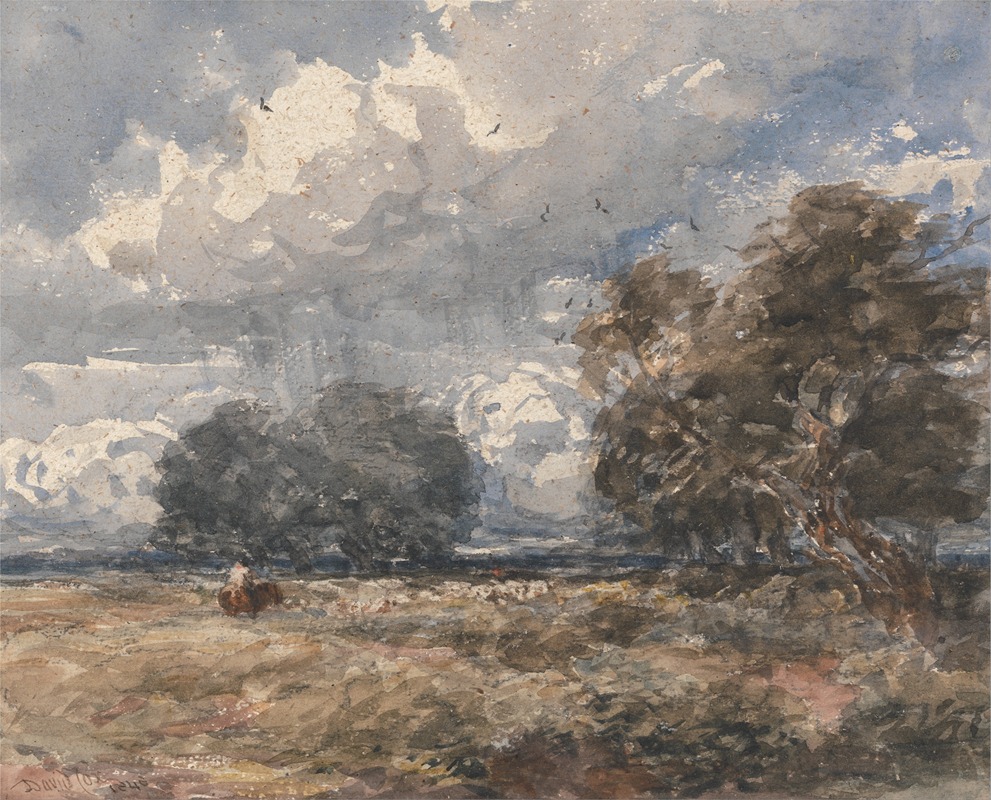 David Cox - Shepherding the Flock, Windy Day
