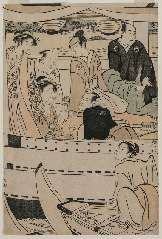 Torii Kiyonaga - Boating Party on the Sumida River