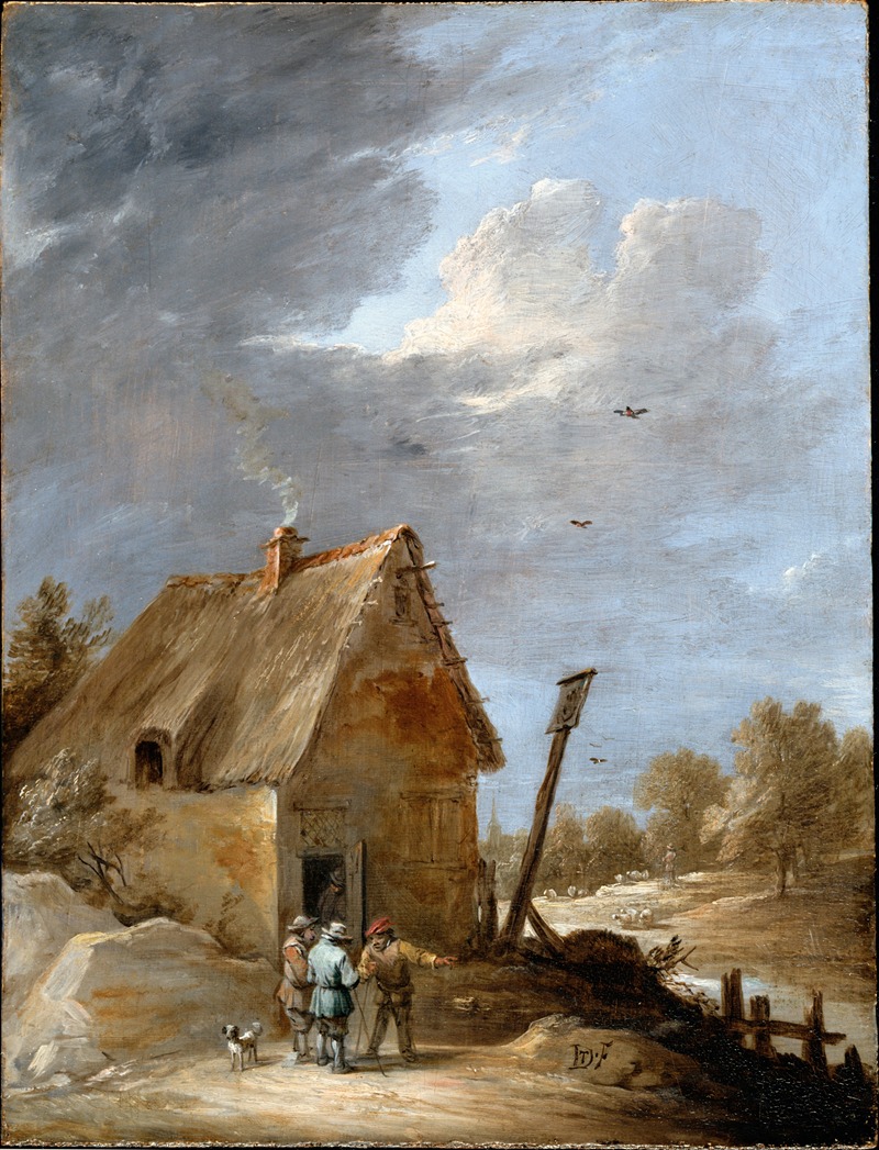 David Teniers The Younger - A Road near a Cottage