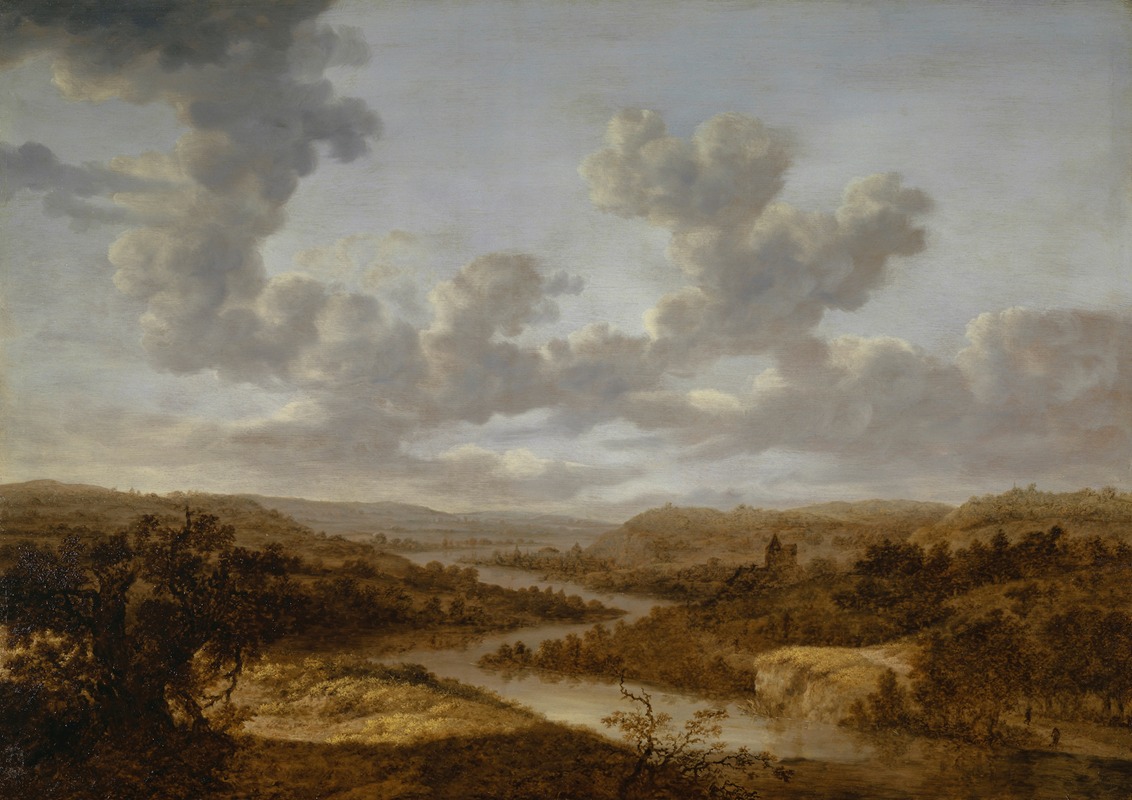 Dionijs Verburgh - Large River Landscape