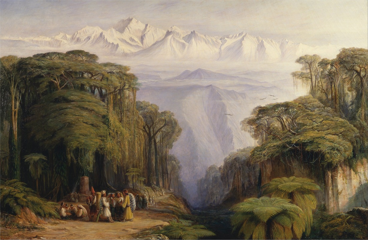 Edward Lear - Kangchenjunga from Darjeeling