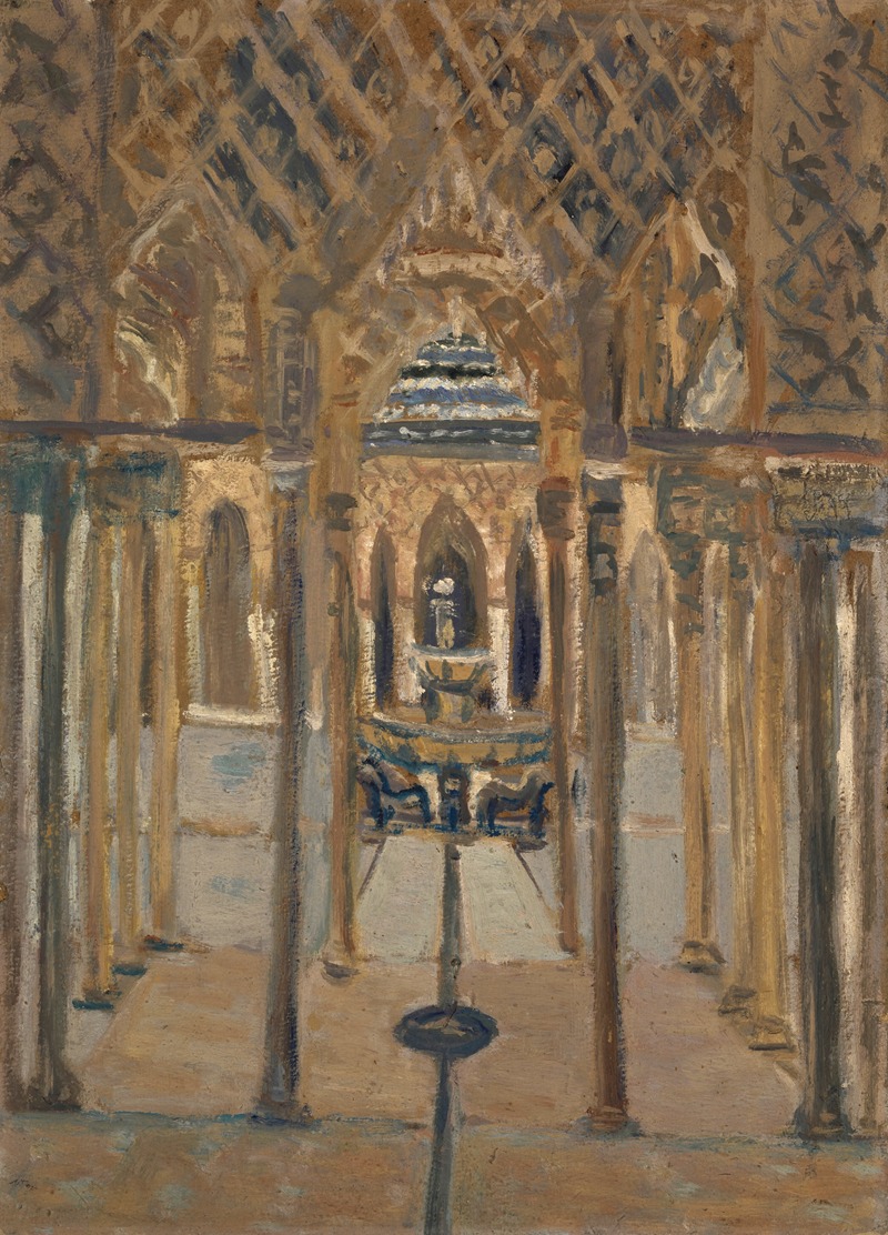 Ernst Schiess - Löwenhof der Alhambra