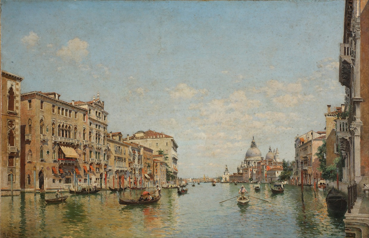 Federico del Campo - View of the Grand Canal of Venice
