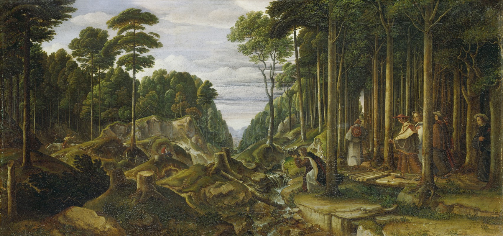 Johann Heinrich Ferdinand Olivier - Procession of Pilgrims in the Forest