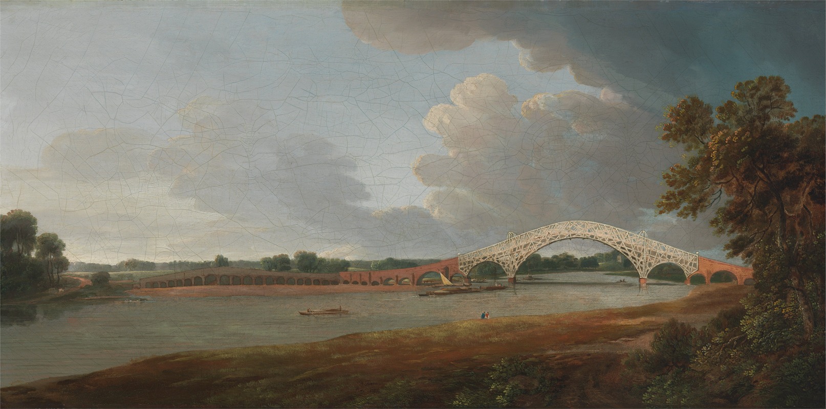 Francis Towne - Old Walton Bridge