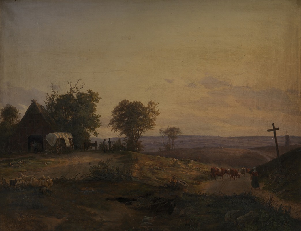 Frederik Rohde - View of the District near Segeberg, Germany