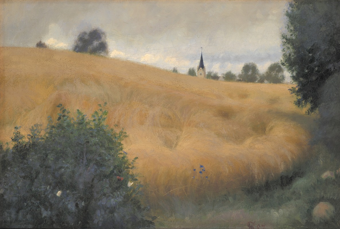 Fritz Syberg - A Rye Field near Svanninge