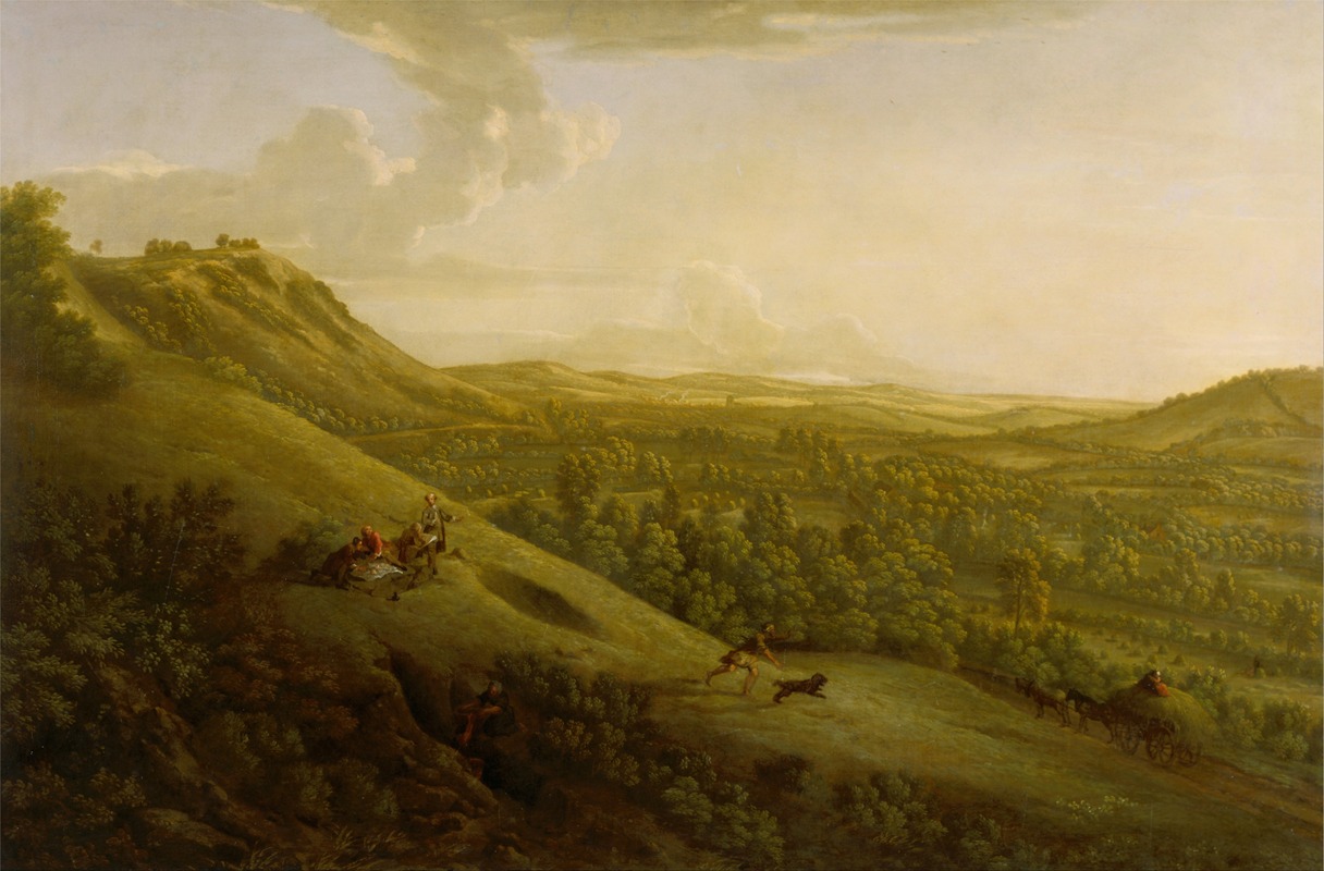 George Lambert - Box Hill, Surrey, with Dorking in the distance