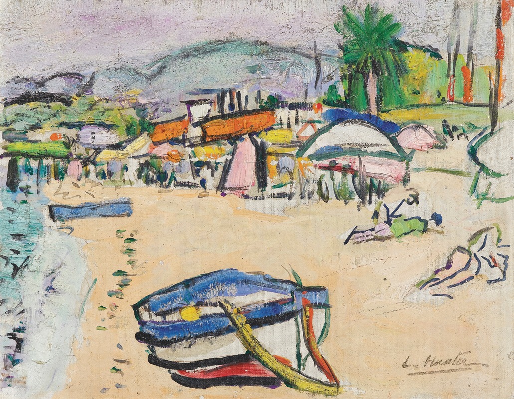 George Leslie Hunter - On The Beach, South Of France