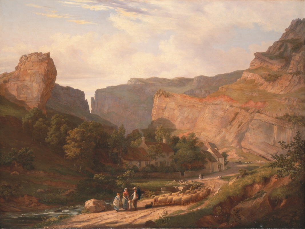 George Vincent - A View of Cheddar Gorge