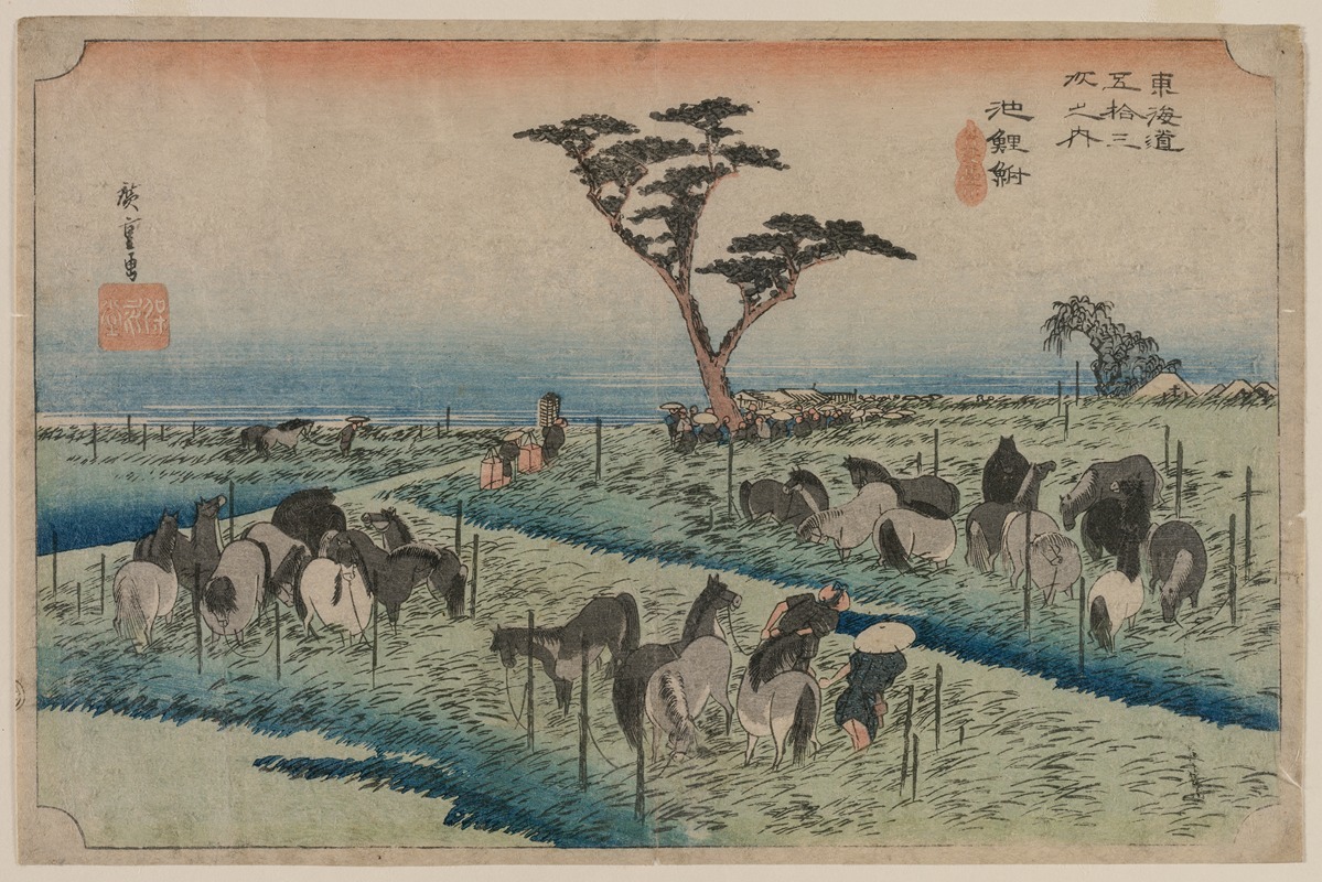 Andō Hiroshige - The Fifty-Three Stations of the Tokaido: Chiryu