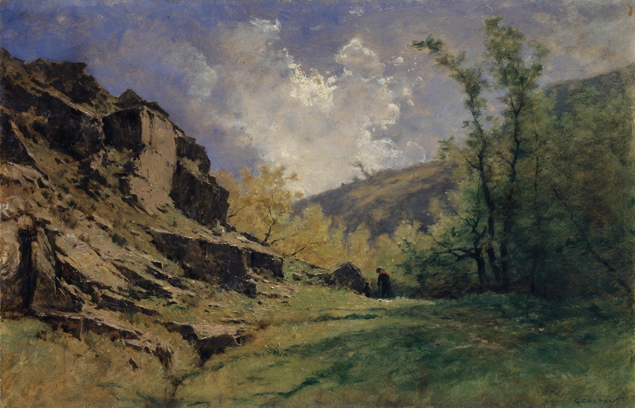 Gustave Castan - Rocky Landscape