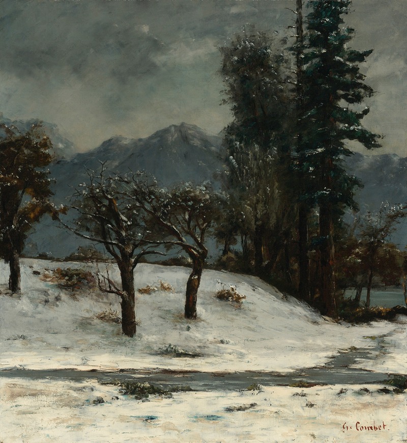 Gustave Courbet - Neige